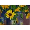Image 5 : 21st Century Ukranian, Still Life Oil On Canvas Painting, Sunflowers