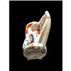 Image 2 : Late 19thc Victorian, German Conta Boheme,Child & Cat Fairing Trinket Box