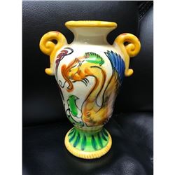 Vintage Japan, Mid Century Dragon Handled Vase