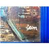 Image 3 : Street Scene , Vintage Oil On Canvas Board, Signed,
