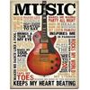 Image 1 : Music Inspires Me 12.5"Wx16"H