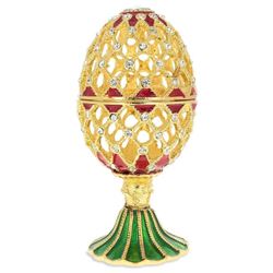 Oriental Style Royal Inspired Russian Egg 4.8 Inches