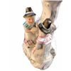 Image 4 : 19thc Pair of German Contra Boehme Porcelain Fairing Candle Holders, Welch Tea Party