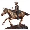 Image 3 : Signed PJ Mene French Soldier on Horse Bronze Marble Sculpture Statue Figure