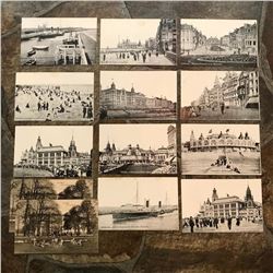 Group of Eerly 1900's Grand Tour Travel Postcards of Belgium