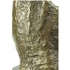 Image 4 : SILENCE Abstract Bronze Mask Sculpture 18" x 8"