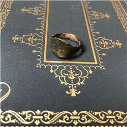 10th - 13thc AD Medieval Bronze Ring Artifact
