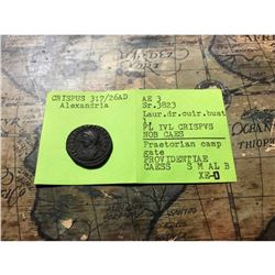 Ancient AE Coin, Crispus ( 317-326 AD ) Alexandria, Alexander The Great