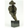 Image 4 : SILENCE Abstract Bronze Mask Sculpture 18" x 8"