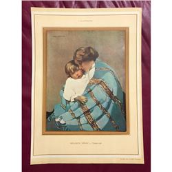 Vintage French 1920's Print, Norah Neilson Gray, Maternity