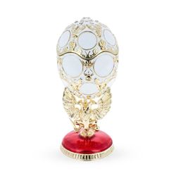 1913 Romanov Tercentenary Royal Russian Egg 3.6 Inches