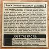 Image 3 : Exttremly Rare Specimen, 180 Million Year Old Arizona Chromium Petrified Conifer Tree Wood
