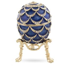 Royal Inspired Pinecone Russian Egg with Clock