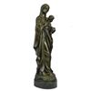 Image 3 : Bronze Statue of Virgin Mary w/ Baby Jesus 23" x 8"