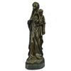 Image 4 : Bronze Statue of Virgin Mary w/ Baby Jesus 23" x 8"