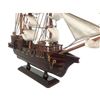 Image 7 : Wooden Thomas Tew's Amity White Sails Pirate Ship Model 20"