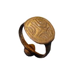 Ancient Ring 17 - 18 Century. Slavs. Bronze. Original