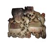 Image 1 : Soapstone Monkeys, Dual Brush Pots Bixi
