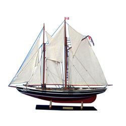 Wooden Bluenose 2 Limited Model Sailboat Decoration 35"