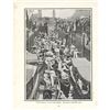 Image 1 : Early 20thc English Edwardian Book Plate Print, Ascot Sunday, River Thames