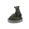 Image 9 : Mother Wolf and Cubs Bronze Sculpture 4.5" x 5"