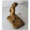 Image 3 : Late 19thc Victorian Gold Gilded Bronze Figure of a Squire, Country Gentleman