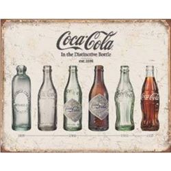 Coke Bottle Evolution Tin Sign