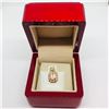 Image 7 : 14K Rose Gold Morganite(1ct) Diamond(91-i3,g-h,0.2ct) Pendant, Insurance Value $2058 (Estimated Sell