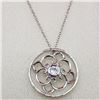 Image 2 : Silver Cubic Zirconia With Chain Pendant