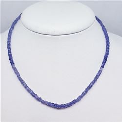Silver Tanzanite(32ct) 16 Inch With Lobster Claw Necklace (~weight 6.97g) (Estimated Selling Price f