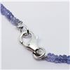 Image 4 : Silver Tanzanite(32ct) 16 Inch With Lobster Claw Necklace (~weight 6.97g) (Estimated Selling Price f