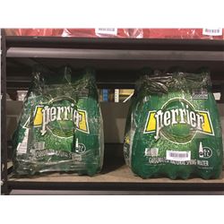 Perrier Carbonated Spring Water (6 x 1L) Lot of 2