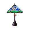 Image 1 : Tiffany-style 2 Light Victorian Table Lamp 17" Shade