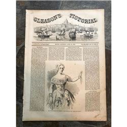 19thc Illustrated Newpaper, Gleason's Pictorial, Boston