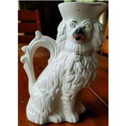 Antique Staffordshire Spaniel Dog Pitcher