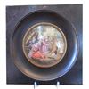 Image 1 : Antique Signed Miniature Painting on Porcelain, Royal Court Scene