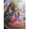 Image 5 : Antique Signed Miniature Painting on Porcelain, Royal Court Scene