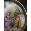 Image 6 : Antique Signed Miniature Painting on Porcelain, Royal Court Scene