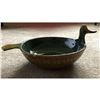 Image 2 : Large Mid Century Modern Ceramic Set, Bitossi Duck Serving Bowl & Utensils