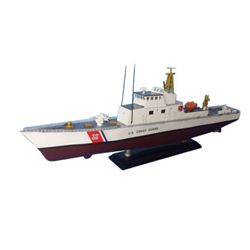 Wooden United States Coast Guard USCG Coastal Patrol Model Boat Limited 18"