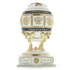 Image 1 : Red Cross on White Enamel Royal Inspired Russian Egg