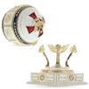 Image 8 : Red Cross on White Enamel Royal Inspired Russian Egg