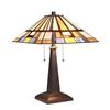 Image 1 : Mission 2 Light Blackish Bronze Table Lamp 16" Wide