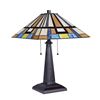 Image 2 : Mission 2 Light Blackish Bronze Table Lamp 16" Wide