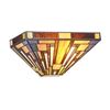 Image 1 : Mission 1 Light Textured Black Wall Sconce 12" Wide