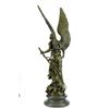Image 3 : Bronze Statue Sculpture of Greek Goddess Athena as Warrior w/ Sword 37" x 13"