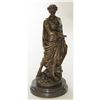Image 5 : Bronze Metal Statue Sculpture of Julius or Augustus Caesar 17" x 7.5"
