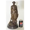 Image 7 : Bronze Metal Statue Sculpture of Julius or Augustus Caesar 17" x 7.5"