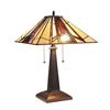Image 1 : Mission 2 Light Blackish Bronze Table Lamp 16" Wide