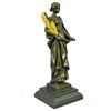 Image 3 : Bronze Sculpture of NIKE VICTORIA Goddess of Victory w/ Palm Branch & Sword 14" x 4.5"